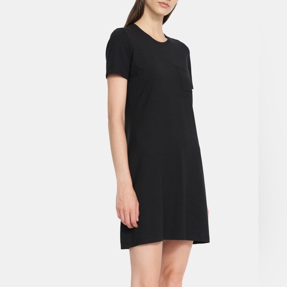 Theory modal and Pima cotton pocket Tshirt shirt dress.